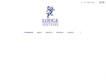 Tablet Screenshot of lodgepartners.com.au